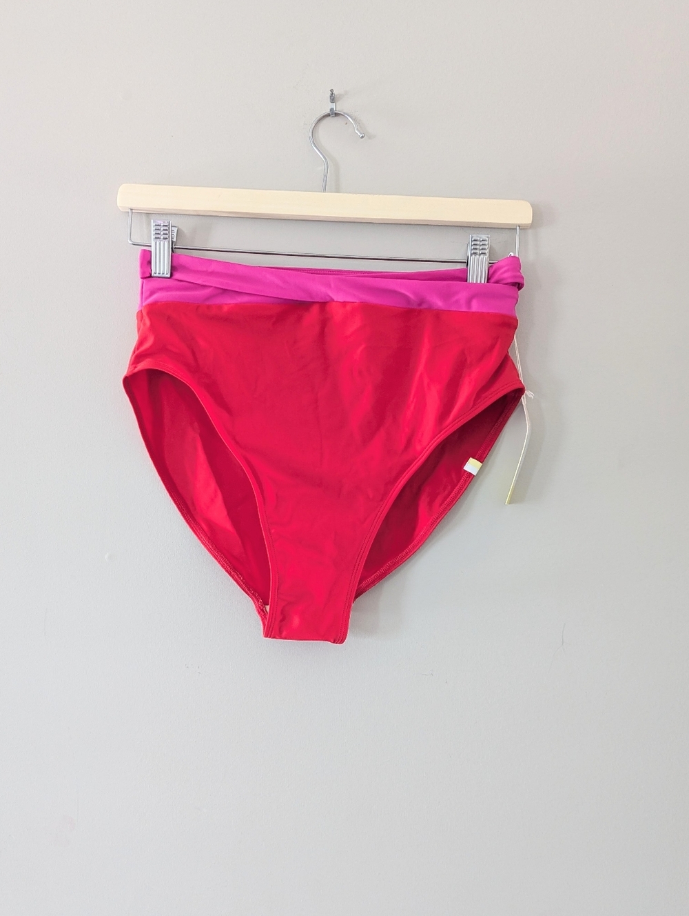 Summersalt Red & Pink Cutout High Waist Bikini Bottoms Size 6 NWT